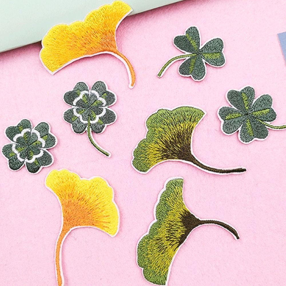 8PCS Self-adhesive Clothing Patch Shamrock Clothes Appliques Hairclip Ginkgo Leaf Patches Sewing
8PCS Self-adhesive Clothing Patch Shamrock Clothes Appliques Hairclip Ginkgo Leaf Patches Sewing