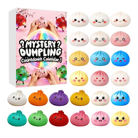 Dumpling Squeeze Toy Countdown Calendar Cartoon Steamed Bun Stress Relief Fidget Toy 24 Days Countdown Box Party E
Dumpling Squeeze Toy Countdown Calendar Cartoon Steamed Bun Stress Relief Fidget Toy 24 Days Countdown Box Party E