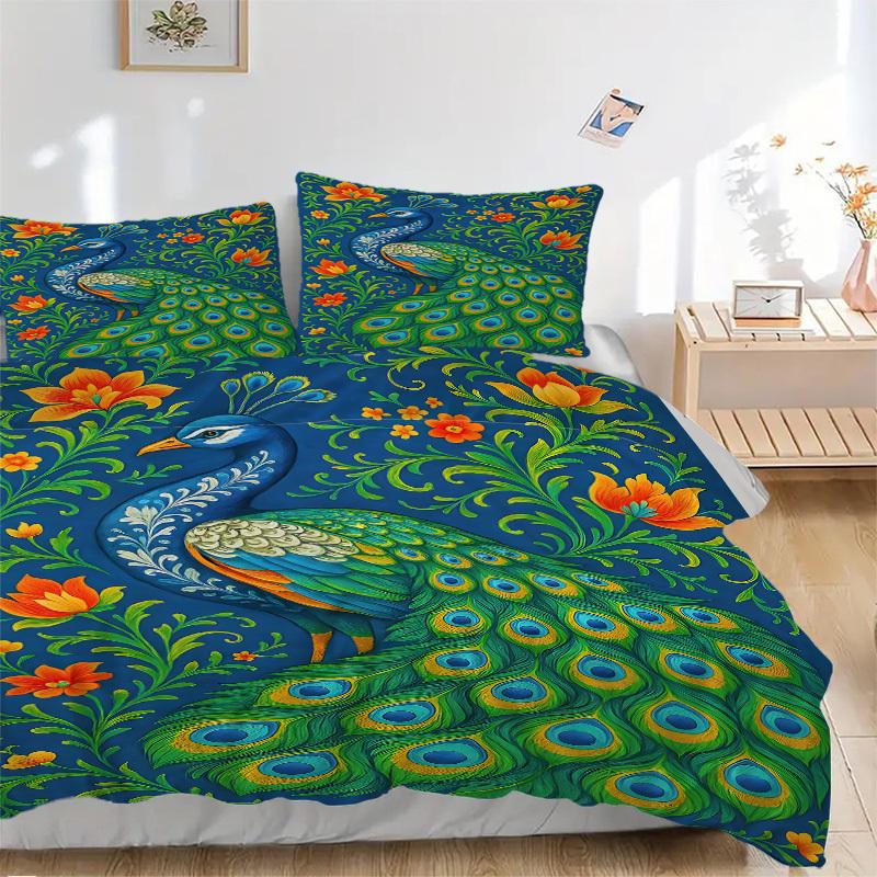 3pcs Peacock Feather Duvet Cover Set, Soft Comfortable Duvet Cover,Guest Room (1*Duvet Cover + 2*Pillowcase, Without Core) yy251104161 135x200cm
3pcs Peacock Feather Duvet Cover Set, Soft Comfortable Duvet Cover,Guest Room (1*Duvet Cover + 2*Pillowcase, Without Core) yy251104161 135x200cm