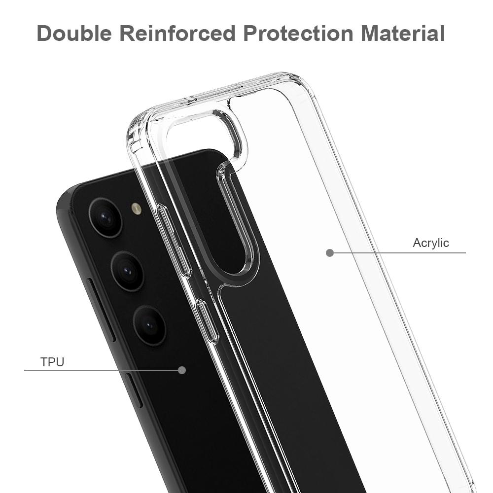 For Samsung Galaxy S23 Hard Acrylic Soft TPU Frame Scratch Resistant Phone Case Crystal Clear Back Cover A
For Samsung Galaxy S23 Hard Acrylic Soft TPU Frame Scratch Resistant Phone Case Crystal Clear Back Cover A