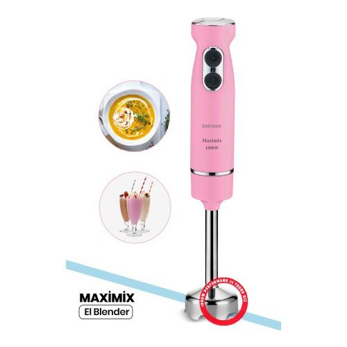 Goldmaster Maximix Pink Ручной блендер с регулируемой скоростью и турбонаддувом, 1000 Вт, 4 лезвия из нержавеющей стали
Goldmaster Maximix Pink Ручной блендер с регулируемой скоростью и турбонаддувом, 1000 Вт, 4 лезвия из нержавеющей стали