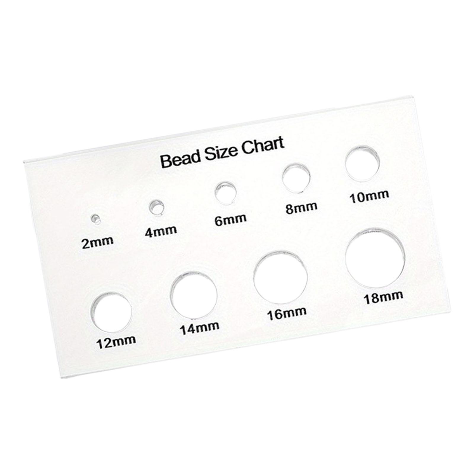 Clear Bead Measurement Template 9 Graduated Sizing Options Bead Measuring Ruler Portable Design for Jewelers 1
Clear Bead Measurement Template 9 Graduated Sizing Options Bead Measuring Ruler Portable Design for Jewelers 1