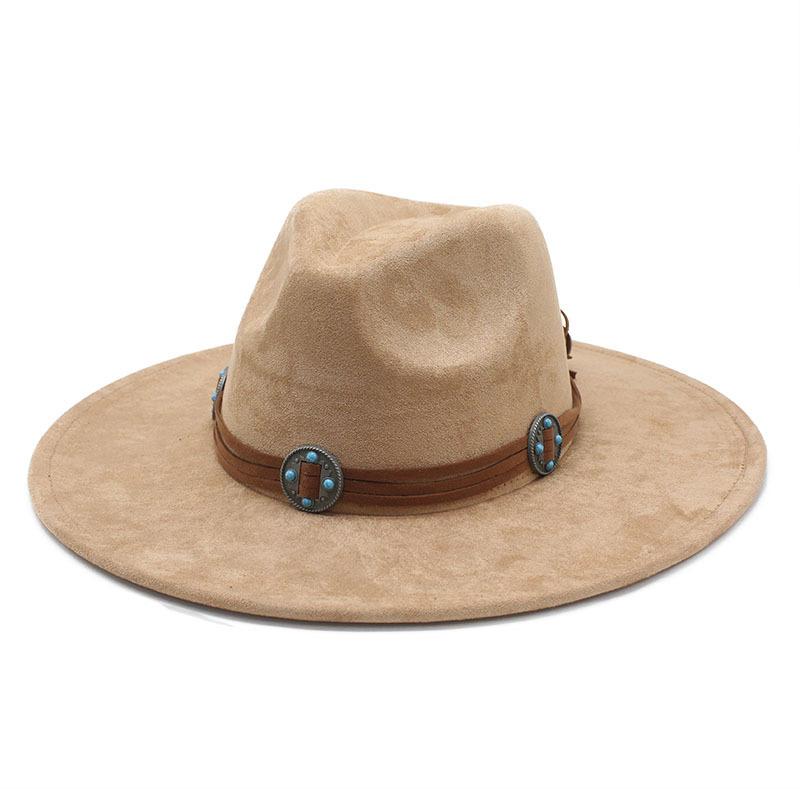 Suede Cowboy Hat Bow Men S Jazz Top Hat M(56-59cm)
Suede Cowboy Hat Bow Men S Jazz Top Hat M(56-59cm)