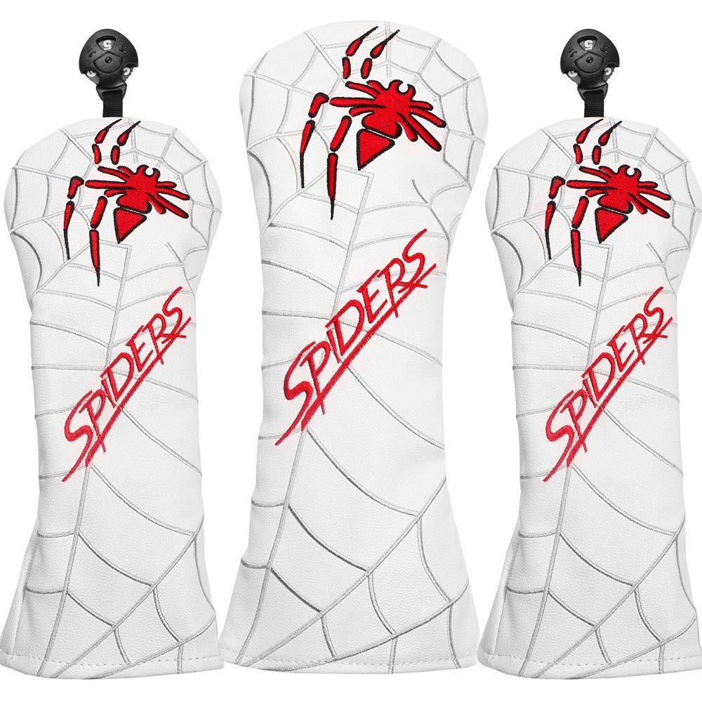 Golf Head Cover Driver Cover 1 Piece Wood FW Cover 2 Pieces Spider Conversion Doug Included Spiders Spider 3 Piece Set / (White)
Golf Head Cover Driver Cover 1 Piece Wood FW Cover 2 Pieces Spider Conversion Doug Included Spiders Spider 3 Piece Set / (White)