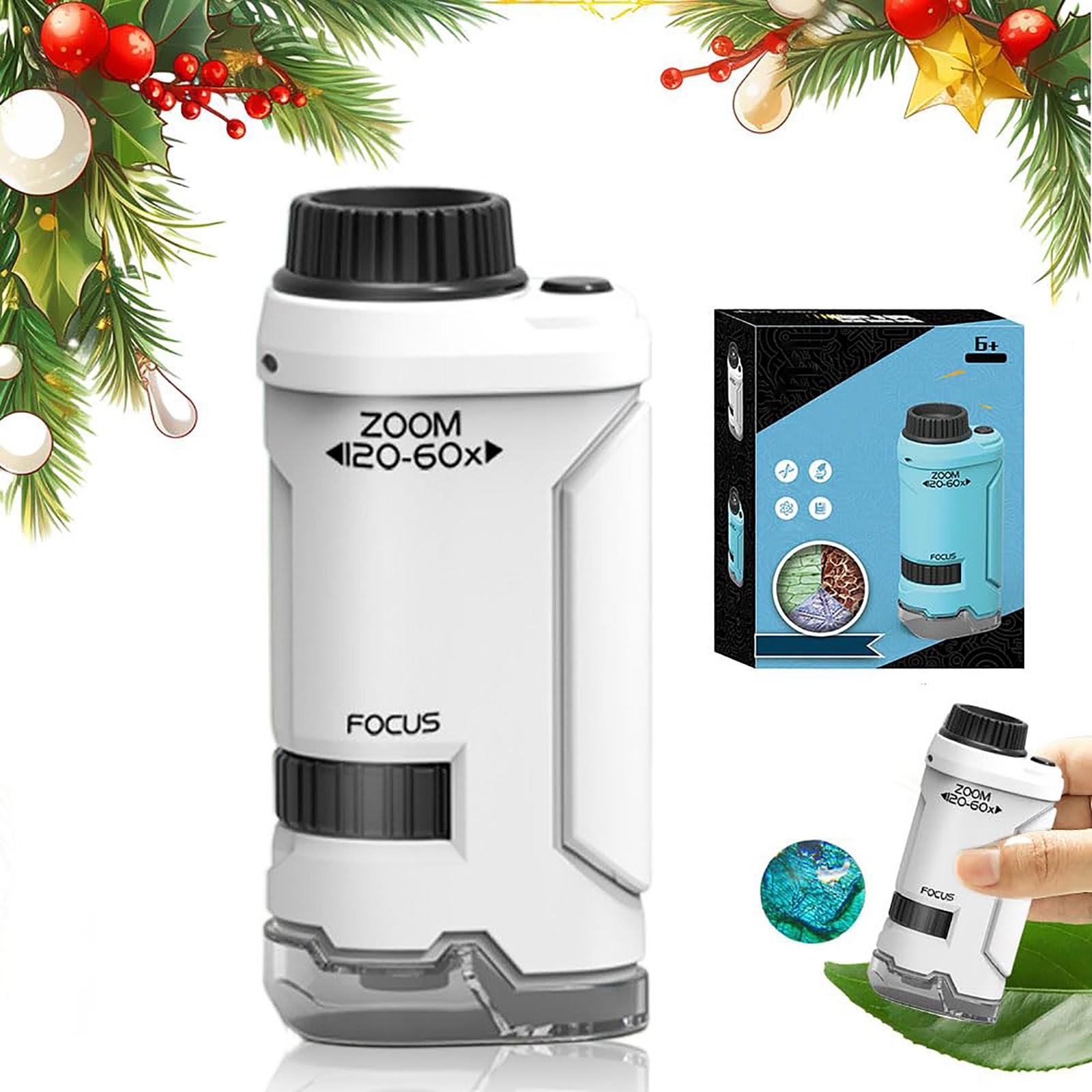 Портативний дитячий іграшковий мікроскоп зі світлодіодним підсвічуванням, кишеньковий мікроскоп для наукового експерименту, навчання та дослідження One Size білий
Портативний дитячий іграшковий мікроскоп зі світлодіодним підсвічуванням, кишеньковий мікроскоп для наукового експерименту, навчання та дослідження One Size білий