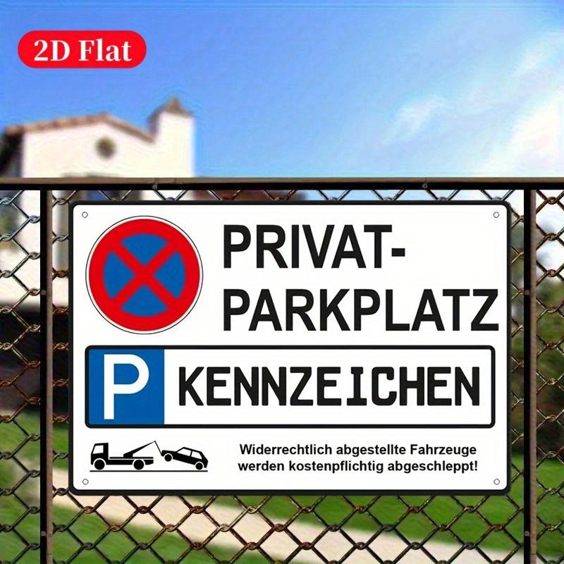 HD Tin Sign PrivatParkplatz Kennzeichen No Parking Vintage German Warning Metal Poster Retro Wall Art for Driveway Decor 20x30cm(7.8x11.8inch)
HD Tin Sign PrivatParkplatz Kennzeichen No Parking Vintage German Warning Metal Poster Retro Wall Art for Driveway Decor 20x30cm(7.8x11.8inch)