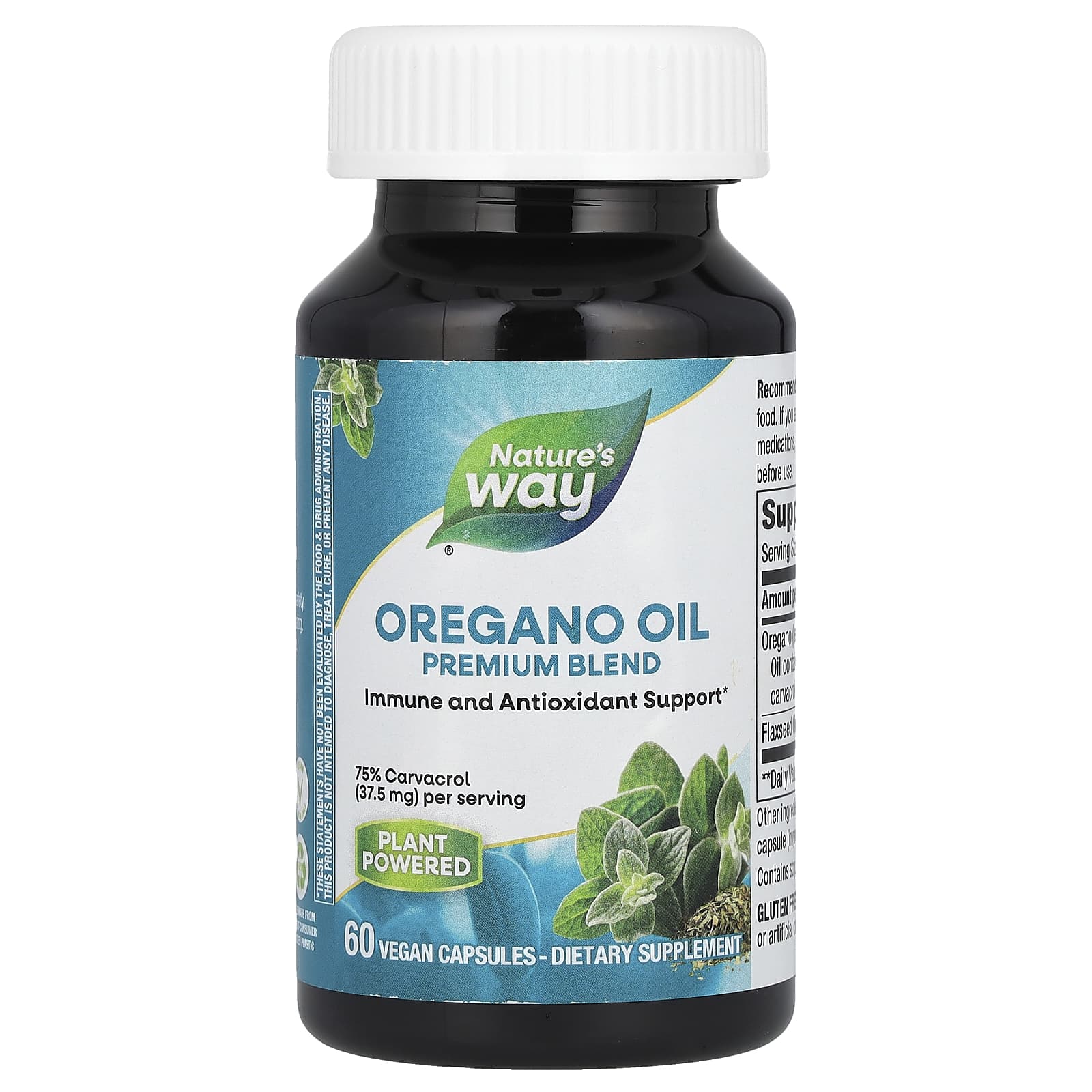Nature S Way, Oil of Oregano, 60 Veggie Capsules 
Nature S Way, Oil of Oregano, 60 Veggie Capsules