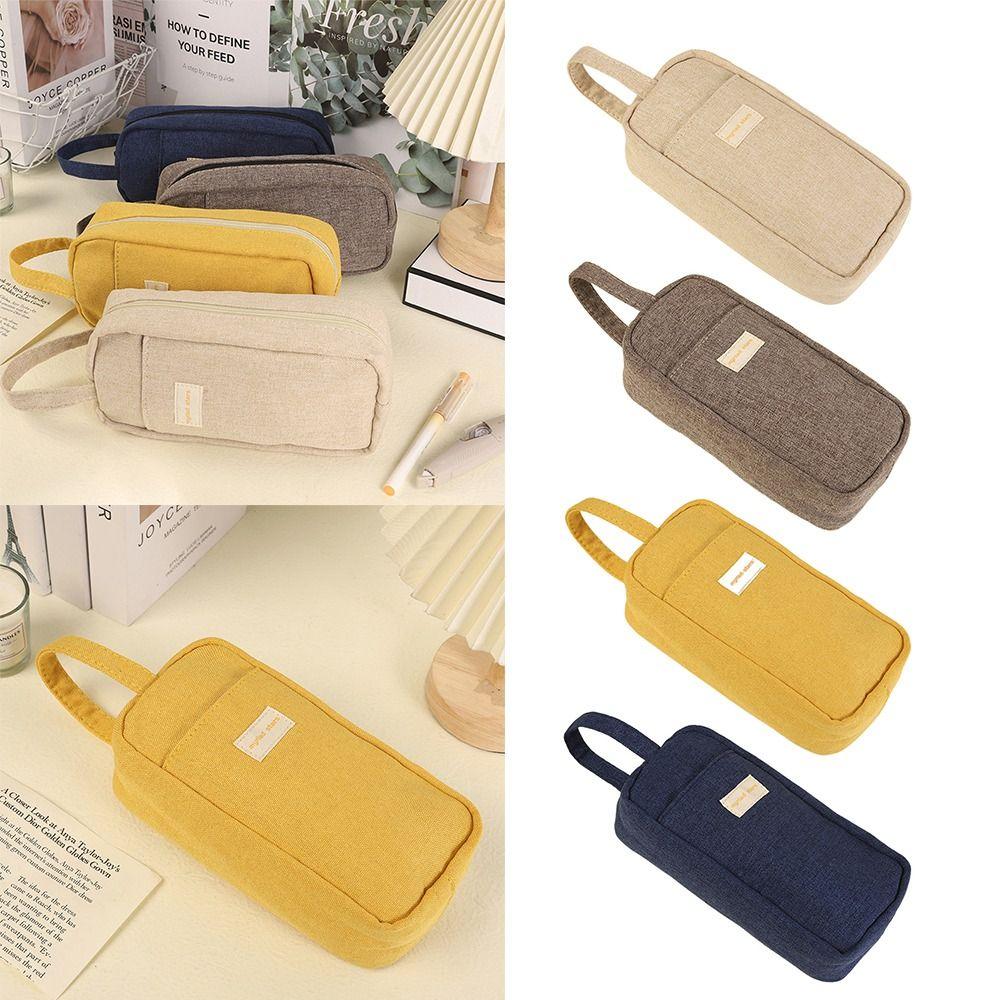 Solid Color Pen Bag Large Capacity Pen Storage Pouch Simple Stationery Organizer Students
Solid Color Pen Bag Large Capacity Pen Storage Pouch Simple Stationery Organizer Students