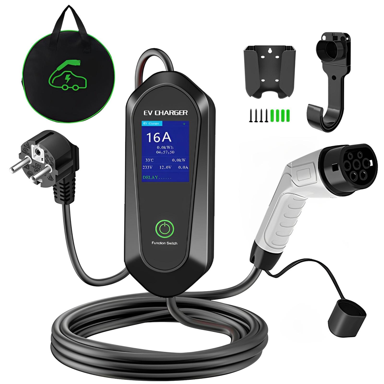 Portable Electric Vehicle Charger 3.5KW 16A IP65 Waterproof Type-2 APP WiFi Bluetooth Smart Charging Station
Portable Electric Vehicle Charger 3.5KW 16A IP65 Waterproof Type-2 APP WiFi Bluetooth Smart Charging Station