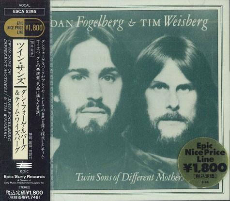 CD DAN FOGELBERG, TIM WEISBERG - Twin Sons Of Different Mothers ESCA5395 FULL MOON Japan Obi Rock Used
CD DAN FOGELBERG, TIM WEISBERG - Twin Sons Of Different Mothers ESCA5395 FULL MOON Japan Obi Rock Used