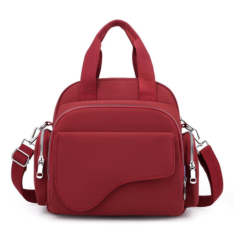 Модная Простая и Повседневная Вместительная Сумка через Плечо на Одном Плече красный