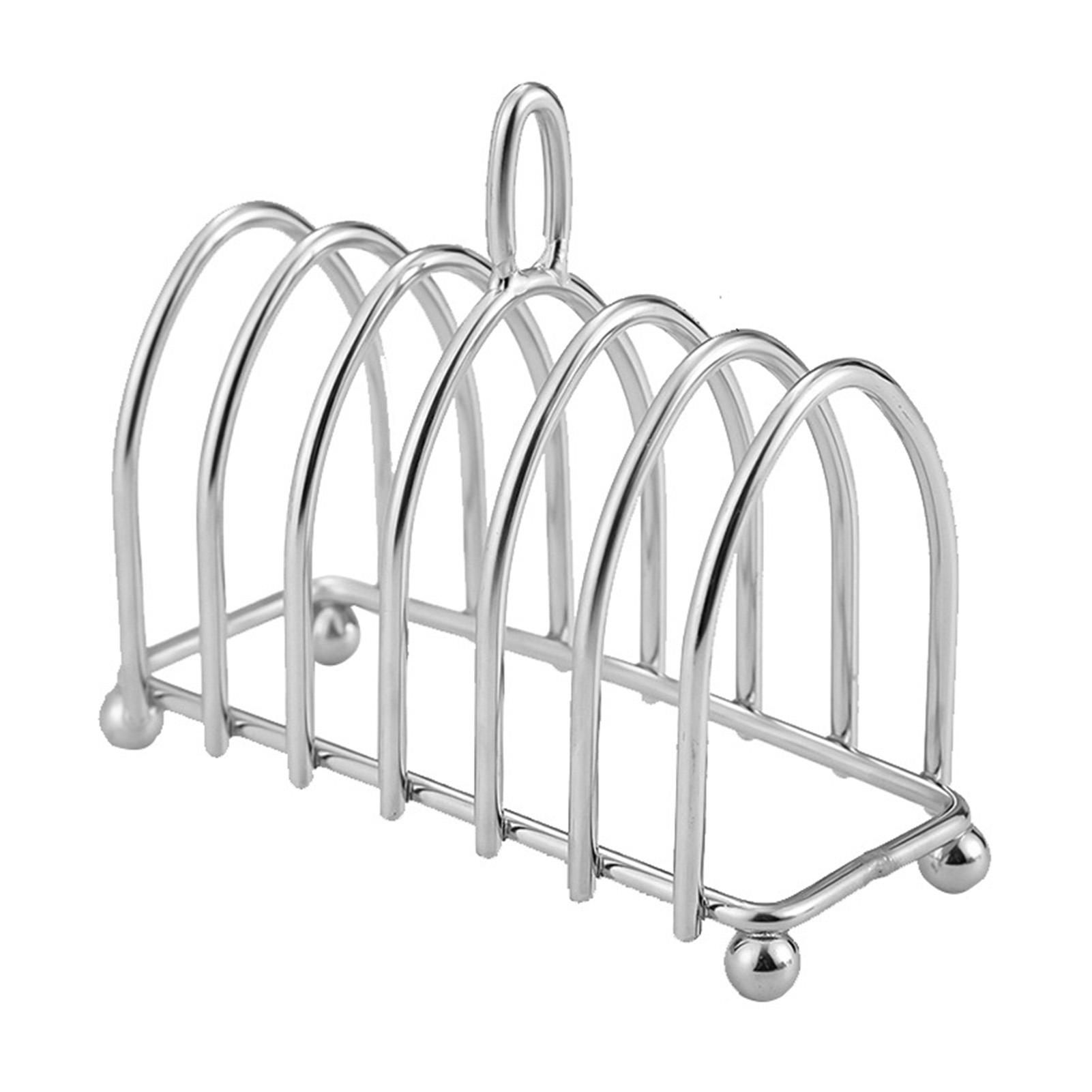 Toast Rack Stainless Steel 6 Slice Slot Breakfast Toast Bread Rack Holder with Handle for Kitchen
Toast Rack Stainless Steel 6 Slice Slot Breakfast Toast Bread Rack Holder with Handle for Kitchen