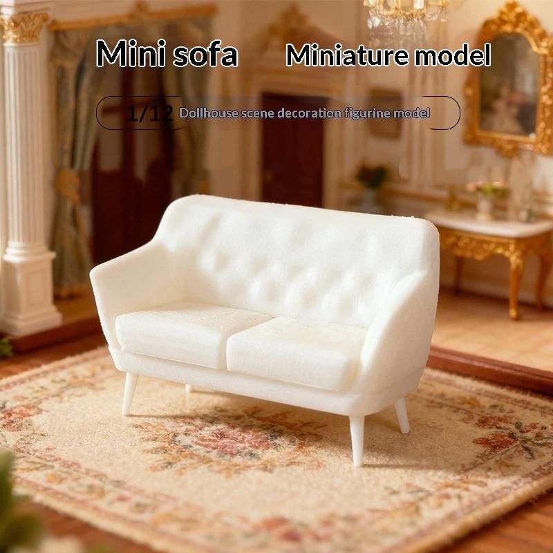 1Pcs 1/12 Dollhouse Mini Living Room Furniture Decoration Mini Double Sofa Model Dolls House Micro Scene Construction Props one size
1Pcs 1/12 Dollhouse Mini Living Room Furniture Decoration Mini Double Sofa Model Dolls House Micro Scene Construction Props one size