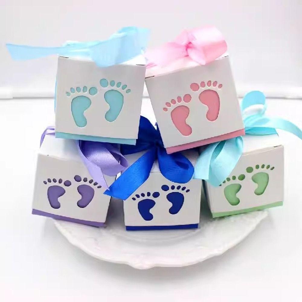 10pcs Ribbon Baby Shower Favor Boxes Paper Box Gift Packaging Box Gender Reveal Party Decoration темно-синього кольору
10pcs Ribbon Baby Shower Favor Boxes Paper Box Gift Packaging Box Gender Reveal Party Decoration темно-синього кольору