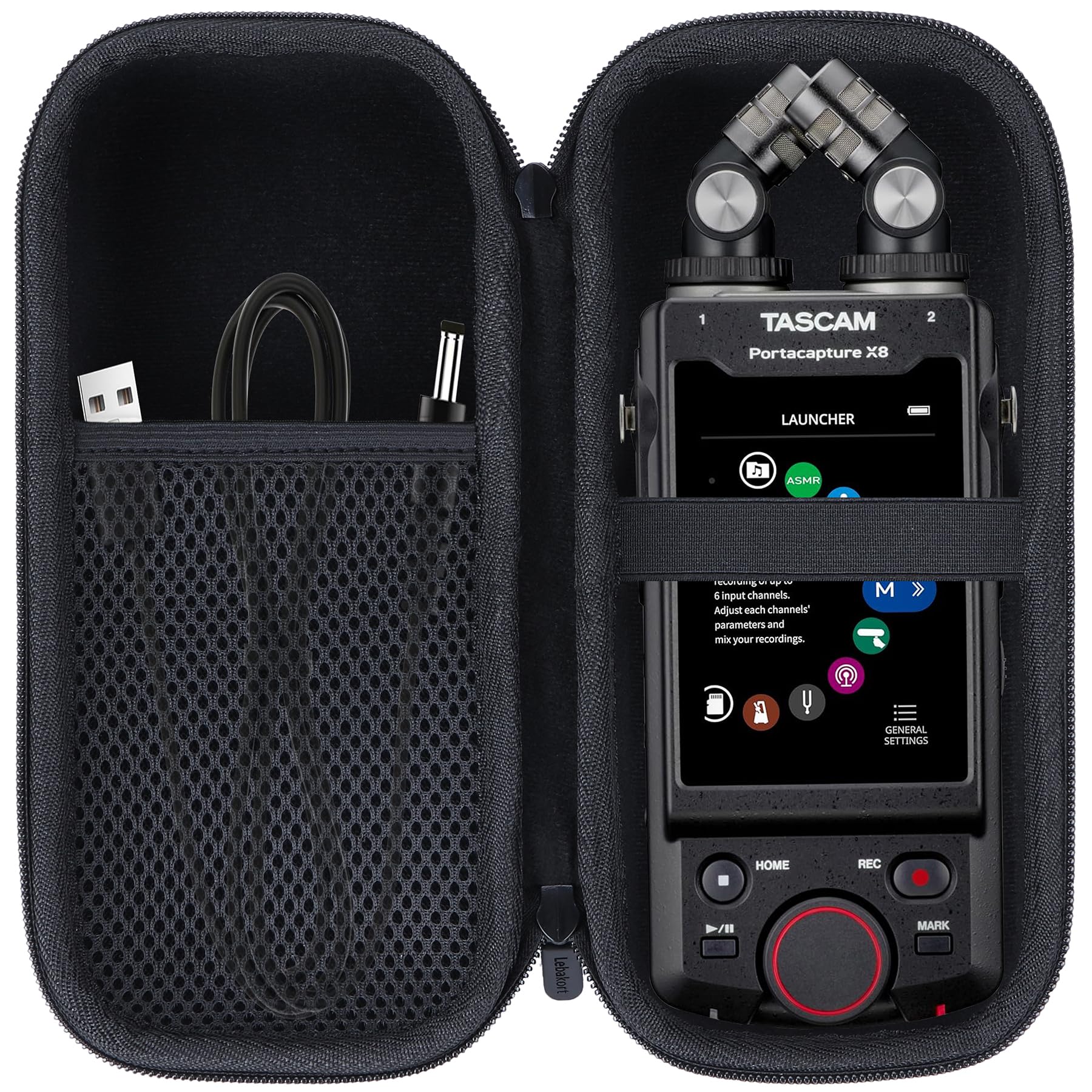 TASCAM Portacapture X8 32bit Float Portable Recorder Compatible with Lebakort Storage Case
TASCAM Portacapture X8 32bit Float Portable Recorder Compatible with Lebakort Storage Case