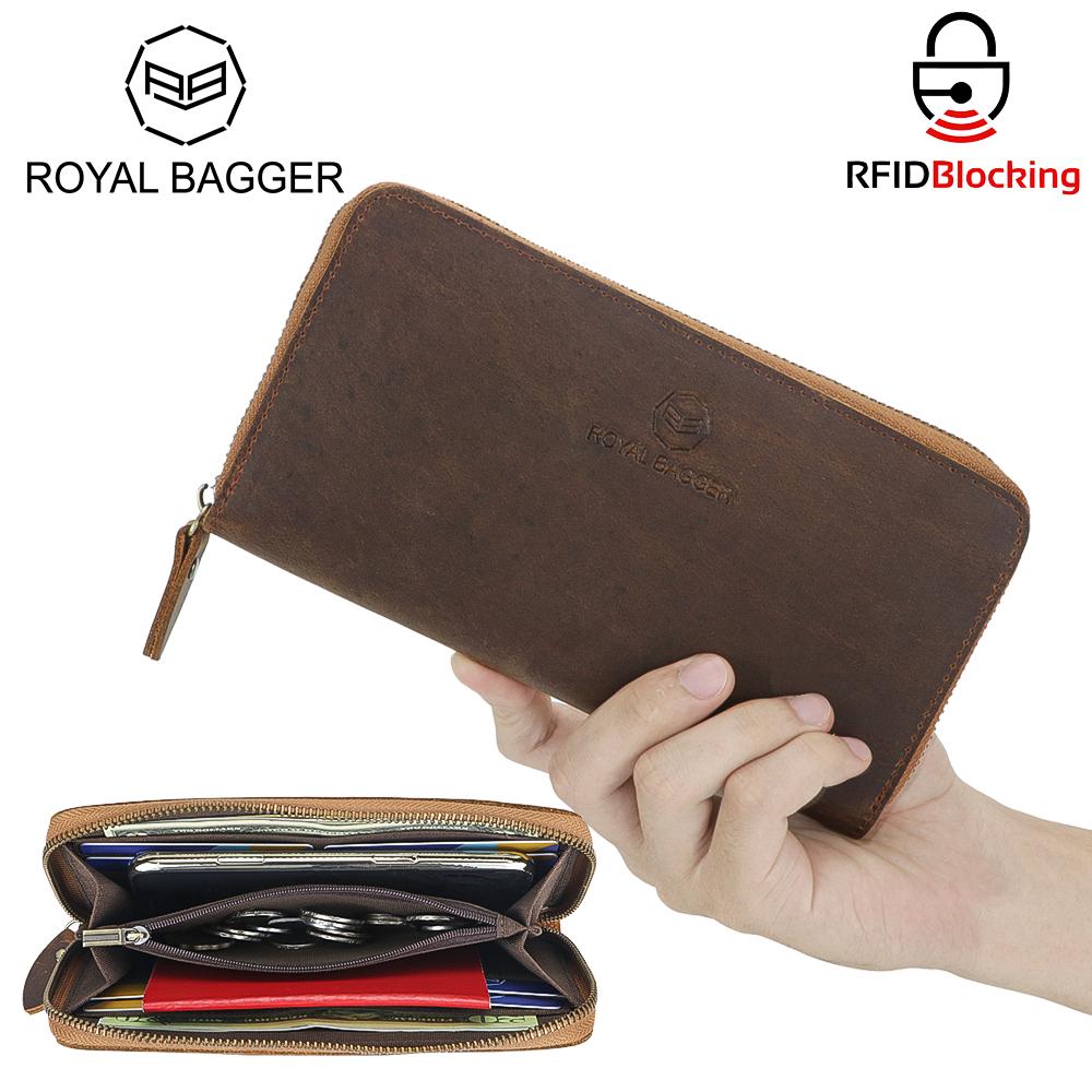 Длинные кошельки Royal Bagger в стиле ретро с RFID для мужчин, кошелек для монет из натуральной кожи на молнии, повседневный держатель для карт с несколькими отделениями для карт 1815
Длинные кошельки Royal Bagger в стиле ретро с RFID для мужчин, кошелек для монет из натуральной кожи на молнии, повседневный держатель для карт с несколькими отделениями для карт 1815