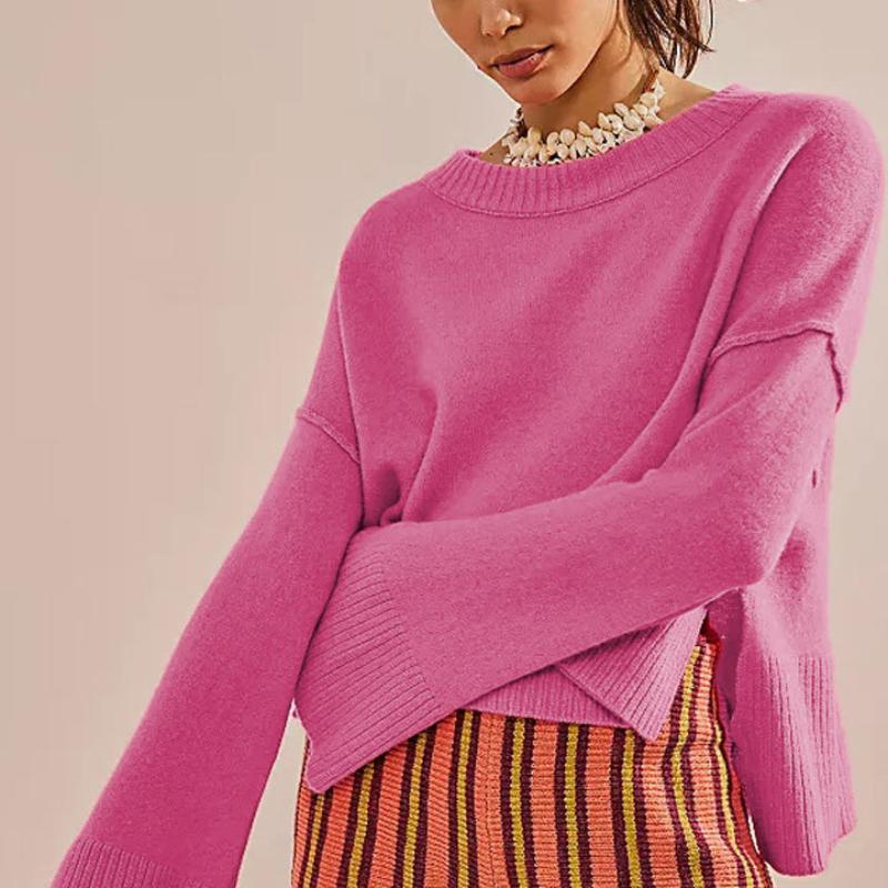 Casual Knit Long Sleeve Tops Women s Loose Fit Round Neck Ribbed Cuff Solid Color Pullover Sweaters XL розы красного
Casual Knit Long Sleeve Tops Women s Loose Fit Round Neck Ribbed Cuff Solid Color Pullover Sweaters XL розы красного