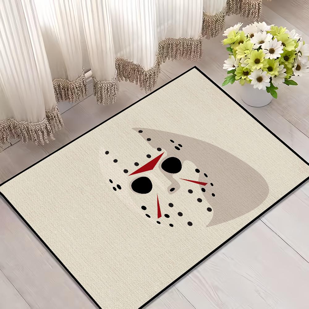 VIKAMA Friday The 13th Jason Horror Floor Mat Thriller Film Non-Slip Halloween Dark Wind Living Room Bedroom Home Decoration 40cm x 60cm
VIKAMA Friday The 13th Jason Horror Floor Mat Thriller Film Non-Slip Halloween Dark Wind Living Room Bedroom Home Decoration 40cm x 60cm