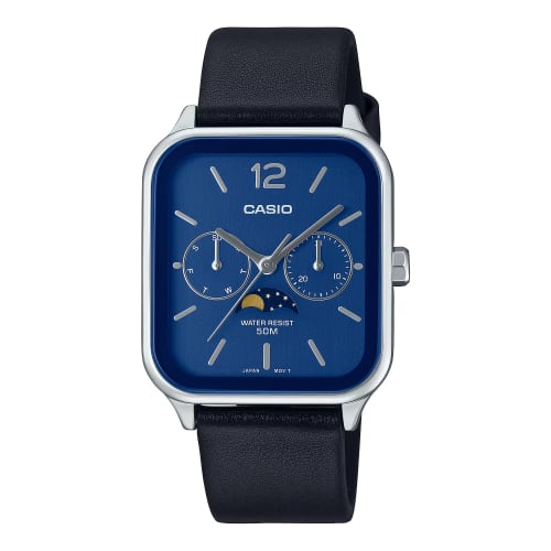 Casio Standard Moon Phase Analog Men s Watch MTP-M305L-2AV with Black Leather Band and Blue Dial, Overseas Model
Casio Standard Moon Phase Analog Men s Watch MTP-M305L-2AV with Black Leather Band and Blue Dial, Overseas Model