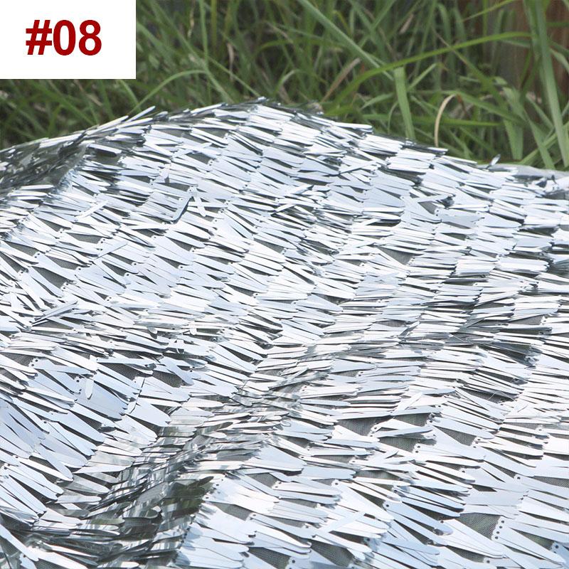 50*130cm Sequins Silver Iridescent Fabric Sword Shape 4cm Long Spike Mesh Fabric For Diy Sewing Stage Performance Costume Dress 50x130cm
50*130cm Sequins Silver Iridescent Fabric Sword Shape 4cm Long Spike Mesh Fabric For Diy Sewing Stage Performance Costume Dress 50x130cm