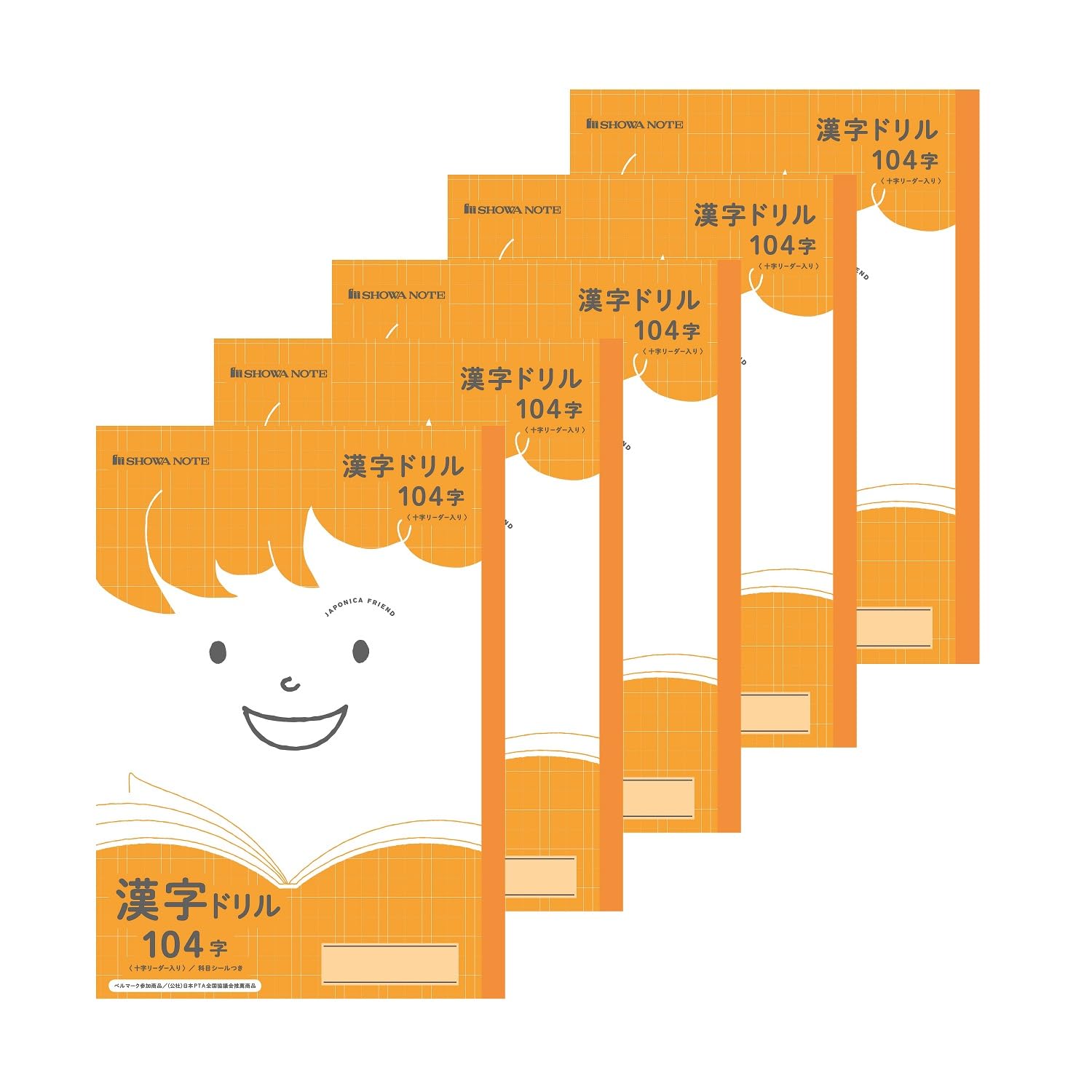 Showa Note Japonica Friend Study Kanji 104 Characters Book, Workbook, (with Leader), Semi-B5, 5-Pack, Orange, 0751105015 оранжевый
Showa Note Japonica Friend Study Kanji 104 Characters Book, Workbook, (with Leader), Semi-B5, 5-Pack, Orange, 0751105015 оранжевый