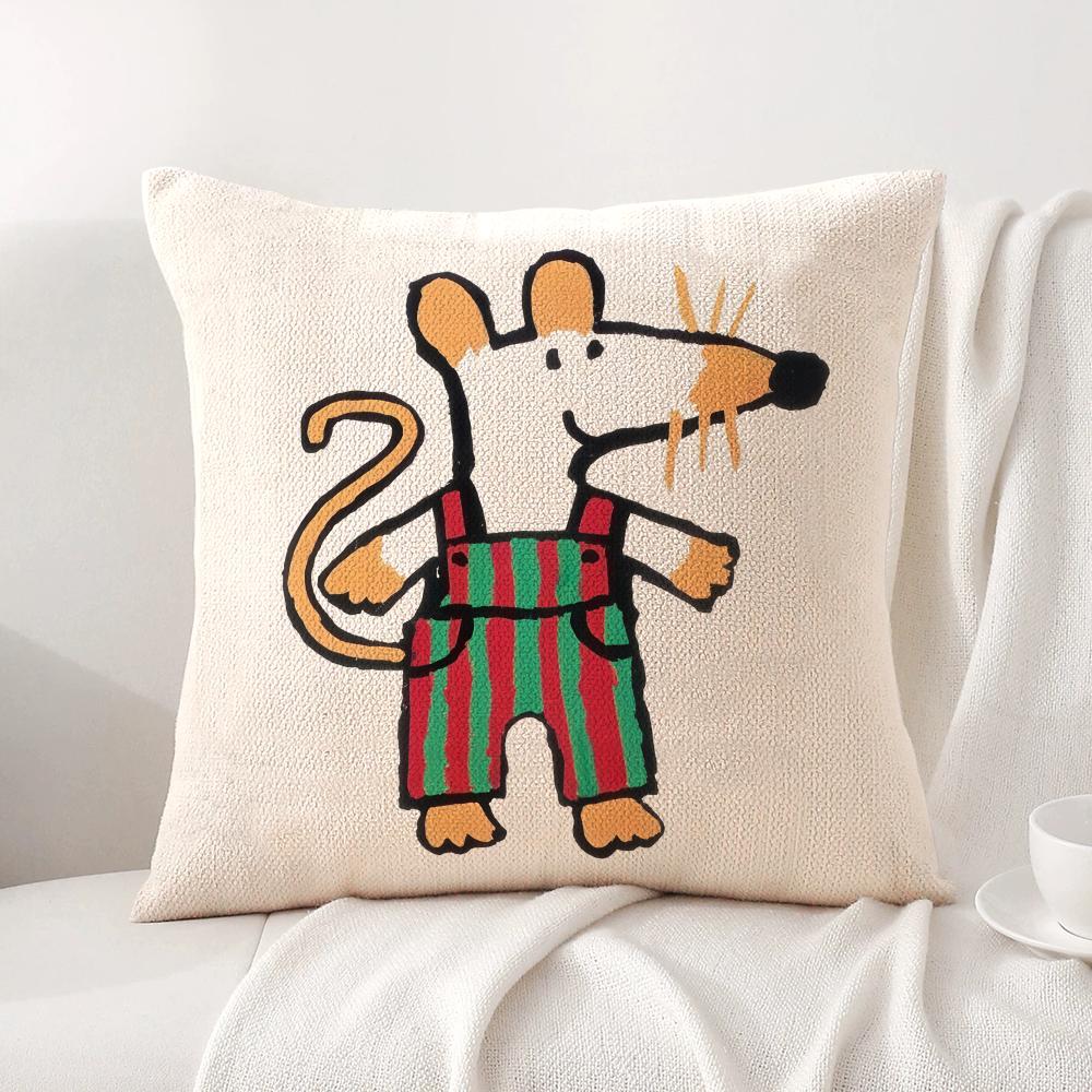 Cute Bobo the Mouse Cushion Cover Natural Linen Organic Fabric DoubleSided Printing Sofa Home Decor Breathable Bed Pillow 30x30cm
Cute Bobo the Mouse Cushion Cover Natural Linen Organic Fabric DoubleSided Printing Sofa Home Decor Breathable Bed Pillow 30x30cm