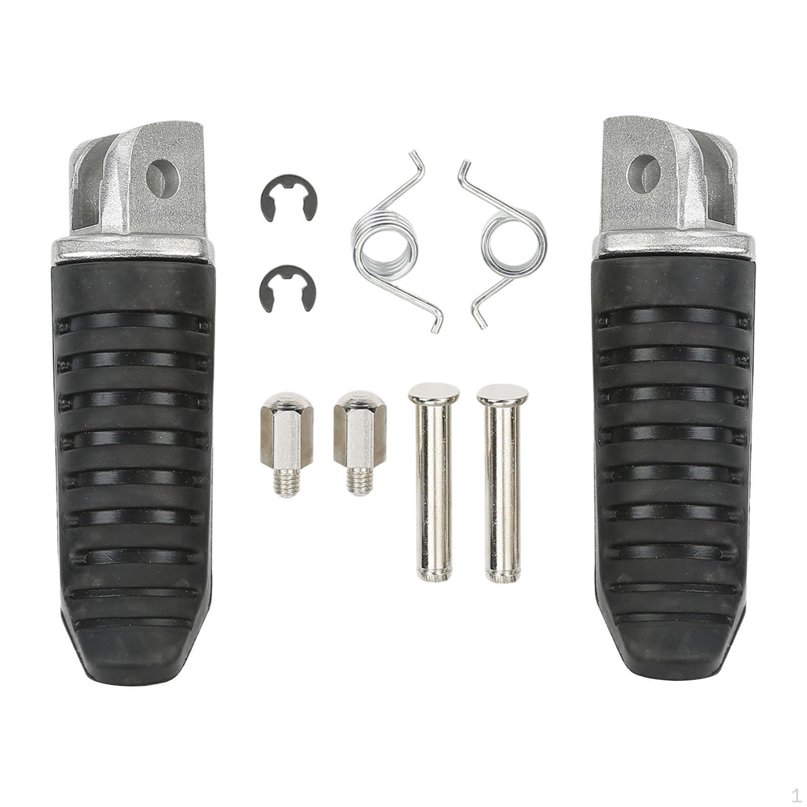 Motorcycle Front Foot Pegs for Enhanced Riding Experience Black Silvery
Motorcycle Front Foot Pegs for Enhanced Riding Experience Black Silvery