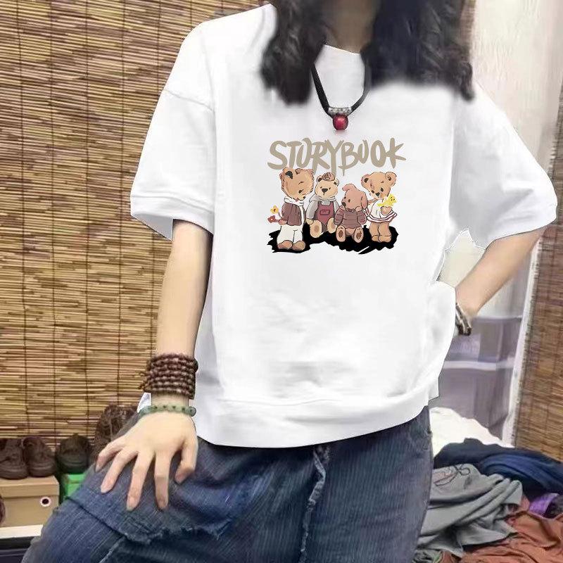 Women s Casual 100% Cotton Short Sleeve Printed Top - Loose, Slimming Design, Plus Size, Trendy Half Sleeve T-Shirt M (Recommended 85-100 Jin)
Women s Casual 100% Cotton Short Sleeve Printed Top - Loose, Slimming Design, Plus Size, Trendy Half Sleeve T-Shirt M (Recommended 85-100 Jin)