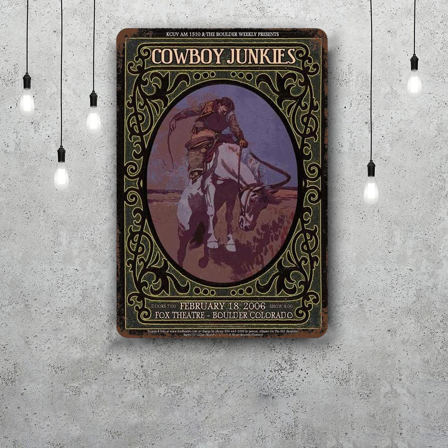 Cowboy Junkies Metal Signs wall decor Vintage Tin Signs Captain Metal Poster Decor for Bar Pub Club Wall Decoration 20x30cm(7.8x11.8inch)
Cowboy Junkies Metal Signs wall decor Vintage Tin Signs Captain Metal Poster Decor for Bar Pub Club Wall Decoration 20x30cm(7.8x11.8inch)