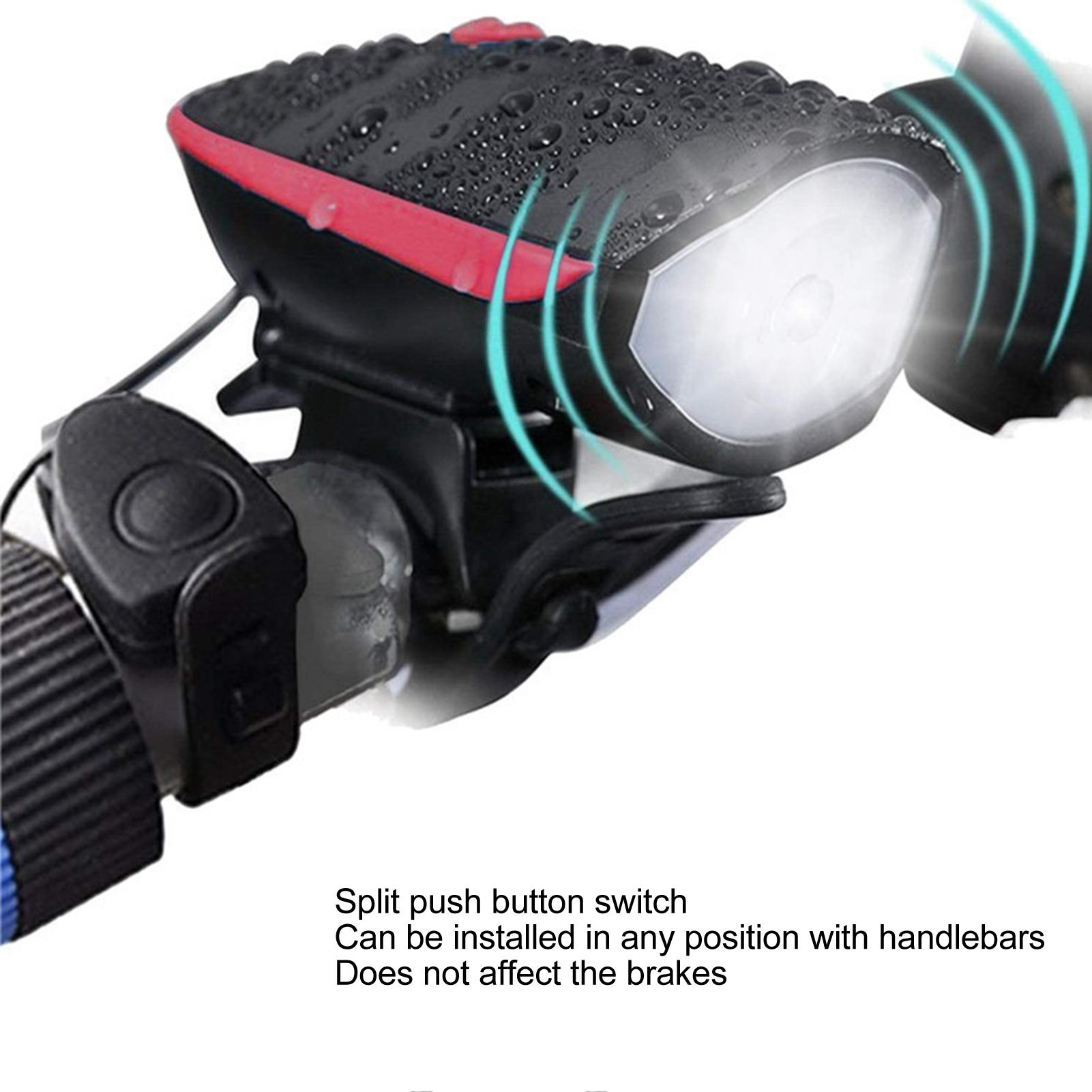 Bike Light Set and Horn USB Rechargeable Bicycle Headlight Taillight Combinations for Cycling Riding Red
Bike Light Set and Horn USB Rechargeable Bicycle Headlight Taillight Combinations for Cycling Riding Red