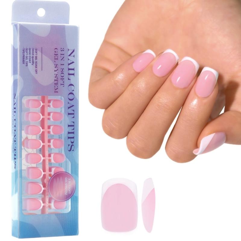 Soft Gel Nail Tips Colored Press On Nail 300Pcs 3 in 1 X Coat Tips Pre-applied Tip Primer,Base Coat 1 Step False Nail
Soft Gel Nail Tips Colored Press On Nail 300Pcs 3 in 1 X Coat Tips Pre-applied Tip Primer,Base Coat 1 Step False Nail