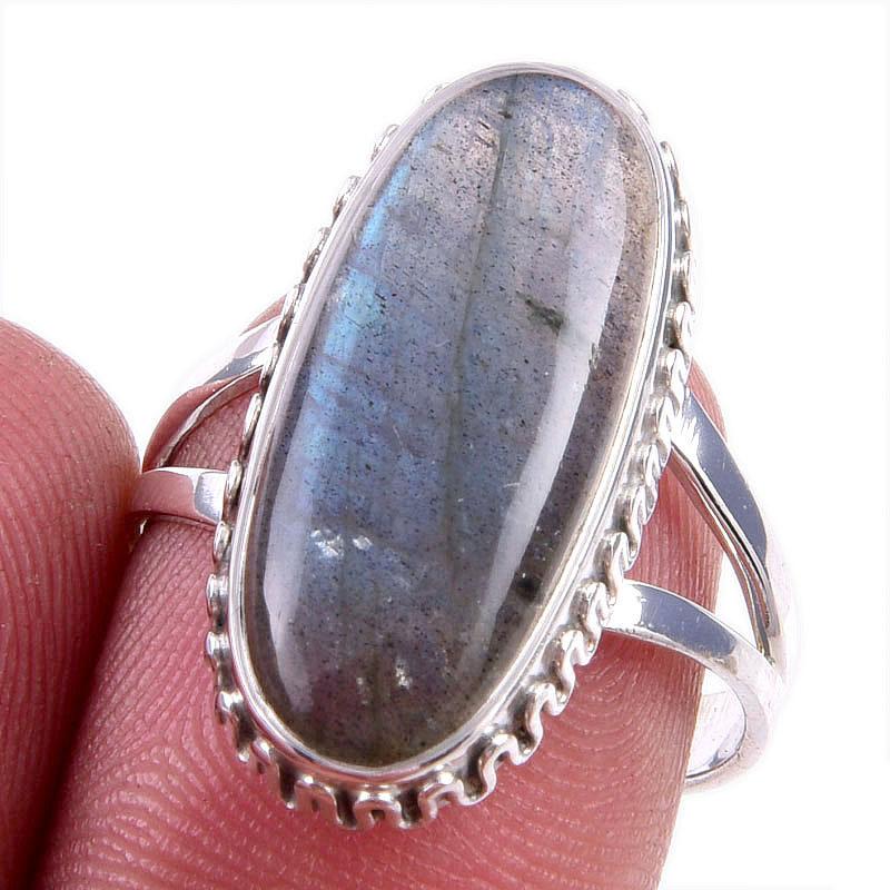 Natural Labradorite Gemstone 925 Solid Sterling Silver Jewelry Ring Size 8 l7C69
Natural Labradorite Gemstone 925 Solid Sterling Silver Jewelry Ring Size 8 l7C69