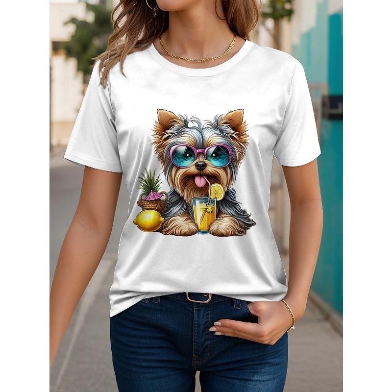 Summer Women s T-Sleeve Animal Pattern Printing Retro Fashion Round Neck Short-Sleeved Women s Clothing S
Summer Women s T-Sleeve Animal Pattern Printing Retro Fashion Round Neck Short-Sleeved Women s Clothing S