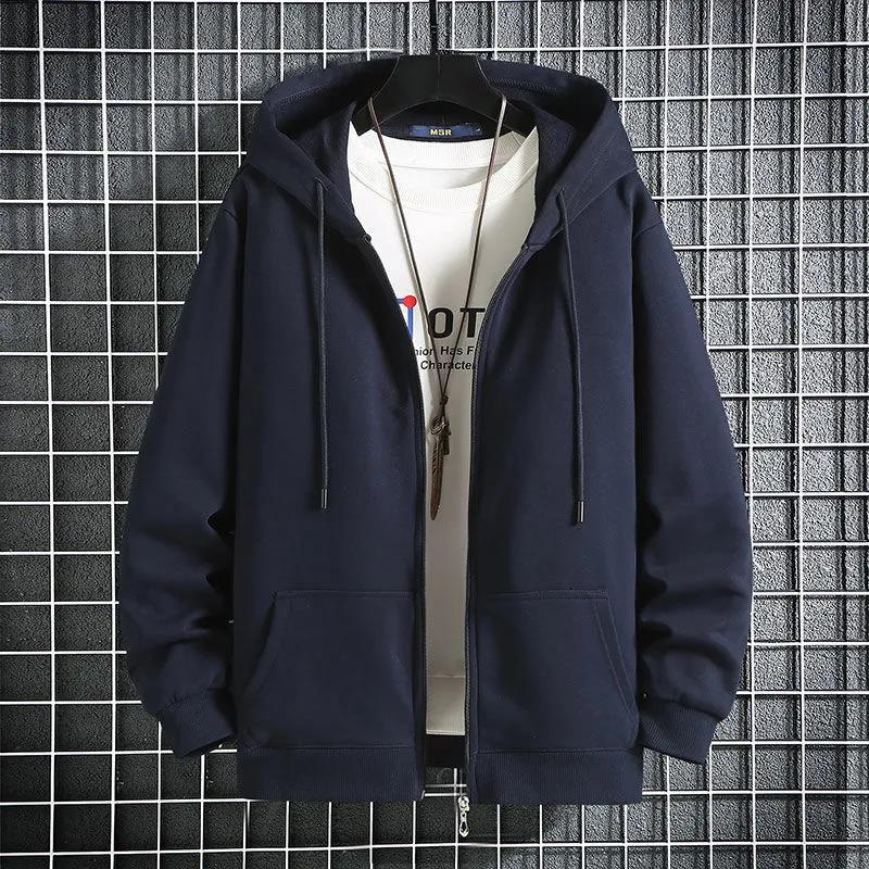 Мужская толстовка с капюшоном на молнии большого размера с флисовой подкладкой - Осень/Зима, однотонная, свободного кроя, в модном европейском и американском стиле 3XL (80-90 kg)
Мужская толстовка с капюшоном на молнии большого размера с флисовой подкладкой - Осень/Зима, однотонная, свободного кроя, в модном европейском и американском стиле 3XL (80-90 kg)