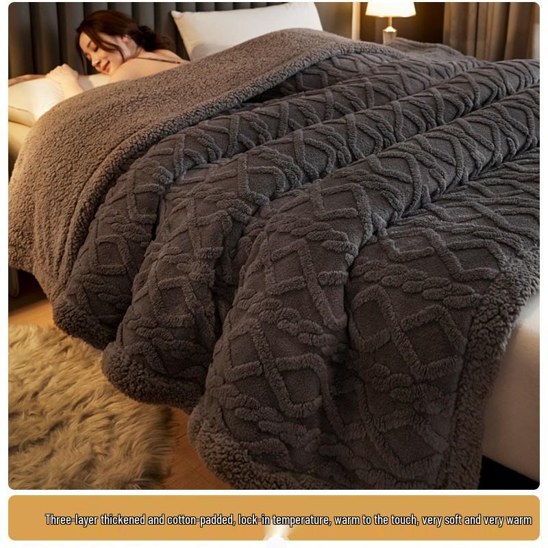 Утолщенное зимнее тафтовое одеяло: Одеяло из овечьей шерсти и молочного бархата для общежитий и дневного сна в офисе Double Blanket 200x230cm
Утолщенное зимнее тафтовое одеяло: Одеяло из овечьей шерсти и молочного бархата для общежитий и дневного сна в офисе Double Blanket 200x230cm