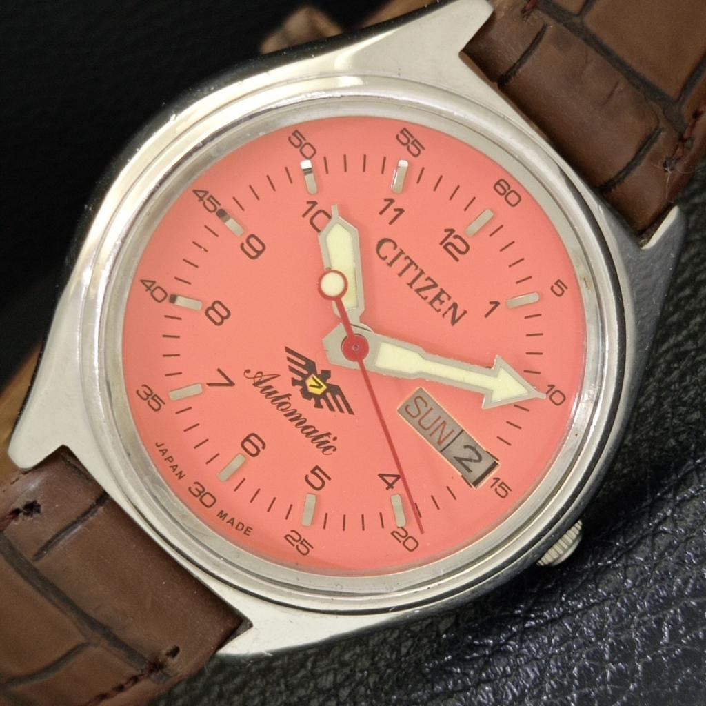 VINTAGE CITIZEN AUTOMATIC 8200 JAPAN MENS PEACH COLOR DIAL WATCH a500295-2 R151b-a500295
VINTAGE CITIZEN AUTOMATIC 8200 JAPAN MENS PEACH COLOR DIAL WATCH a500295-2 R151b-a500295