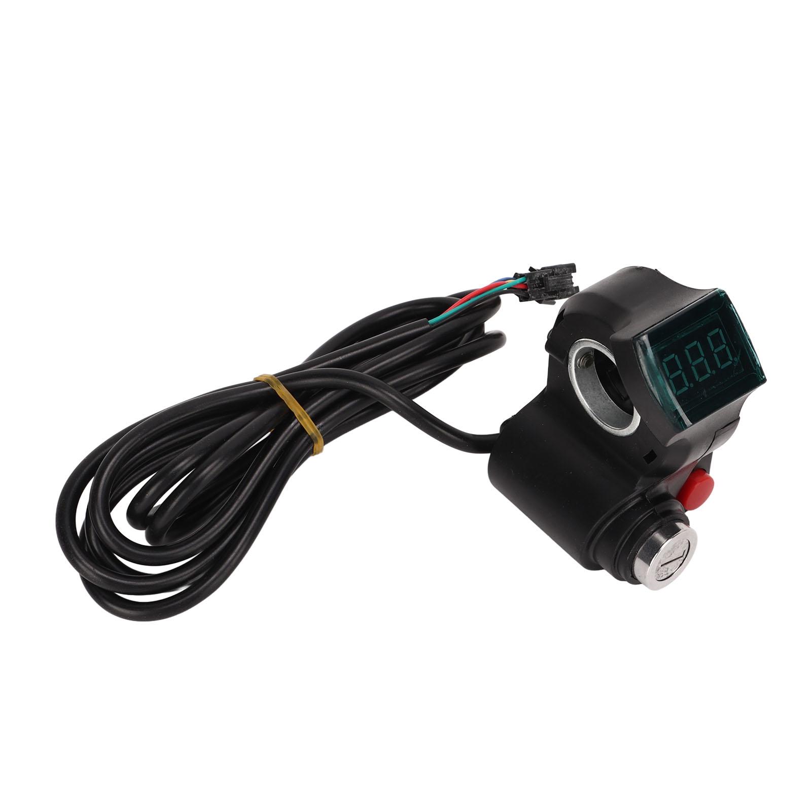 Electric Bike Twist Throttle ABS with Green Screen Lock Keys Electric Bike Throttle Grip For Replacement
Electric Bike Twist Throttle ABS with Green Screen Lock Keys Electric Bike Throttle Grip For Replacement