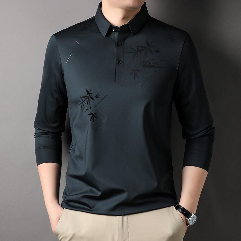 Long-sleeved T-shirt Business Casual Lapel Men s Polo Shirt Collared Slim Pullover Bottoming Shirt 4XL
Long-sleeved T-shirt Business Casual Lapel Men s Polo Shirt Collared Slim Pullover Bottoming Shirt 4XL