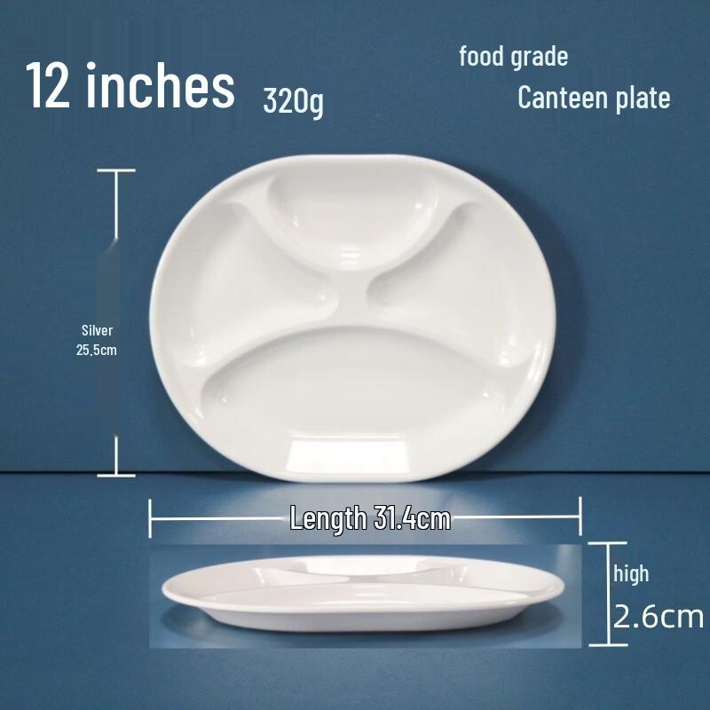White Melamine Divided Lunch Trays (10 Pack)
White Melamine Divided Lunch Trays (10 Pack)