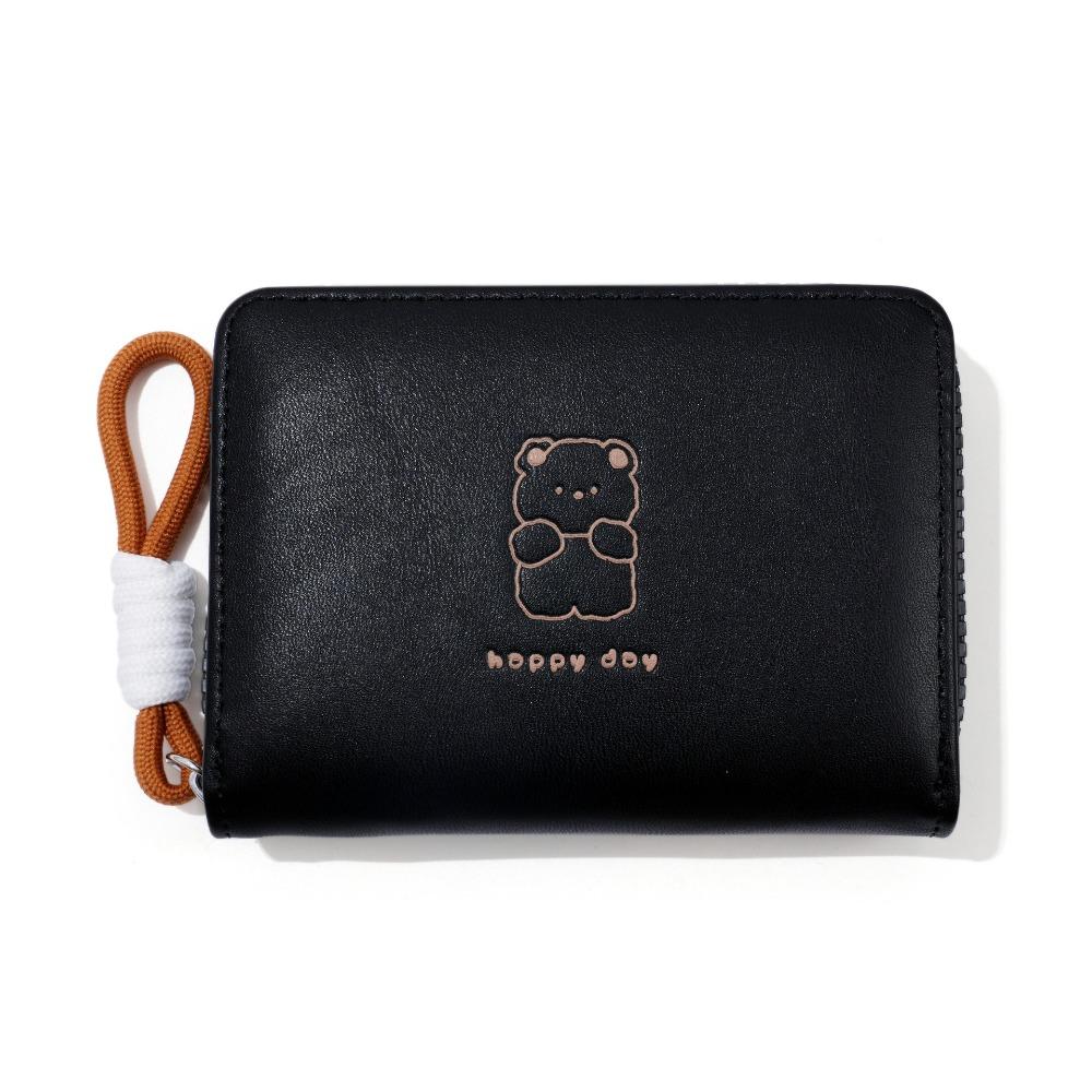 Короткий женский кошелек Кавайный кошелек для монет Простой студенческий складной держатель для карт Подарки чёрный
Короткий женский кошелек Кавайный кошелек для монет Простой студенческий складной держатель для карт Подарки чёрный