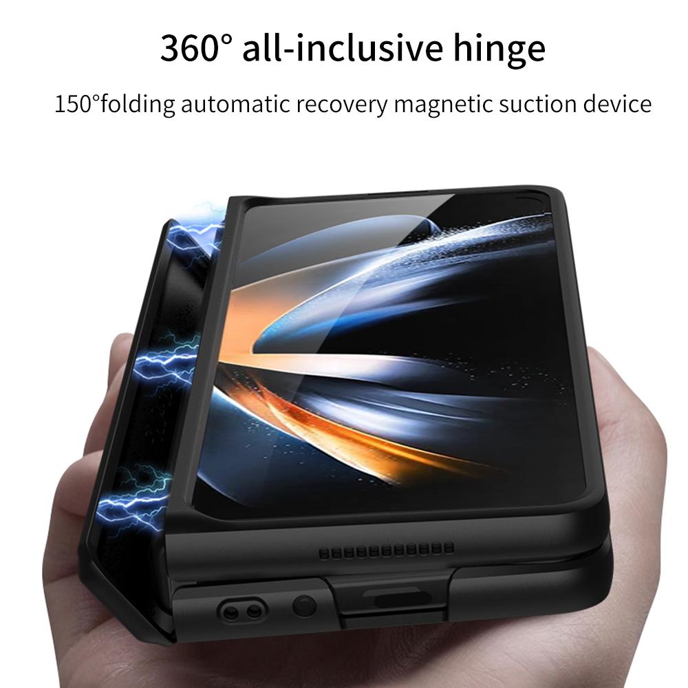 GKK For Samsung Galaxy Z Fold4 5G Magnetic Hinge Kickstand Folding Phone Case Hard PC Cover with Tempered Glass Screen Film Black
GKK For Samsung Galaxy Z Fold4 5G Magnetic Hinge Kickstand Folding Phone Case Hard PC Cover with Tempered Glass Screen Film Black