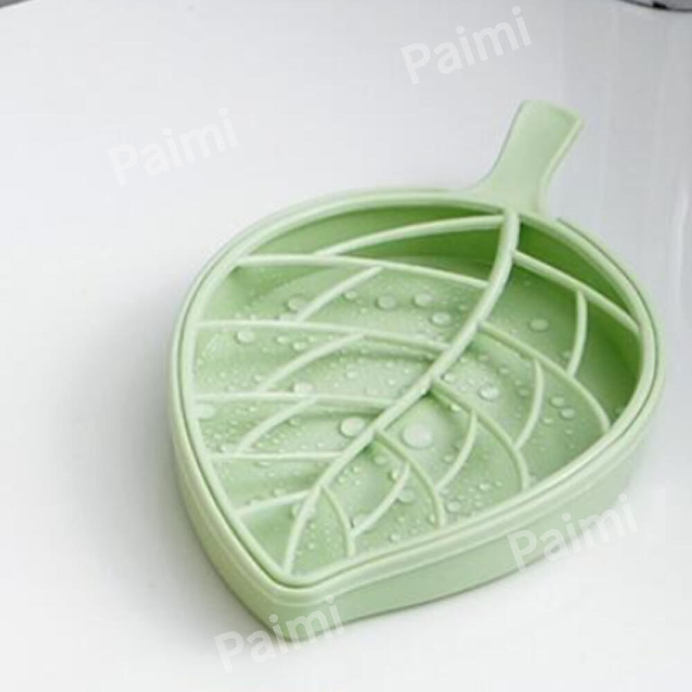 Leaf-Shaped 2 Layers Drain Soap Dish Holder, Detachable Soap Box Plate Case Design, For Home Shower Bathroom Daily Use зелений
Leaf-Shaped 2 Layers Drain Soap Dish Holder, Detachable Soap Box Plate Case Design, For Home Shower Bathroom Daily Use зелений