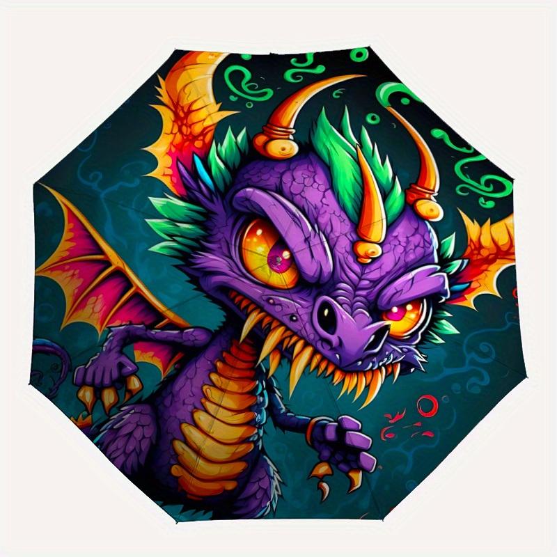 1pc Dragon Fantasy Automatic Open/Close Exquisite Umbrella - Compact Travel Umbrella, 8-Rib Heavy-Duty Construction, Ideal Gift, Outdoor Acc
1pc Dragon Fantasy Automatic Open/Close Exquisite Umbrella - Compact Travel Umbrella, 8-Rib Heavy-Duty Construction, Ideal Gift, Outdoor Acc