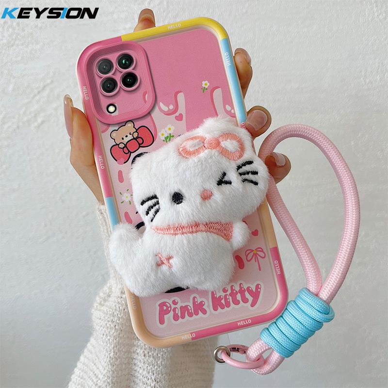 Милий плюшевий 3D-чохол із мультфільмом KEYSION для Samsung A12 з м’якою силіконовою протиударною задньою кришкою шнурка для Galaxy M12 for Samsung M12
Милий плюшевий 3D-чохол із мультфільмом KEYSION для Samsung A12 з м’якою силіконовою протиударною задньою кришкою шнурка для Galaxy M12 for Samsung M12