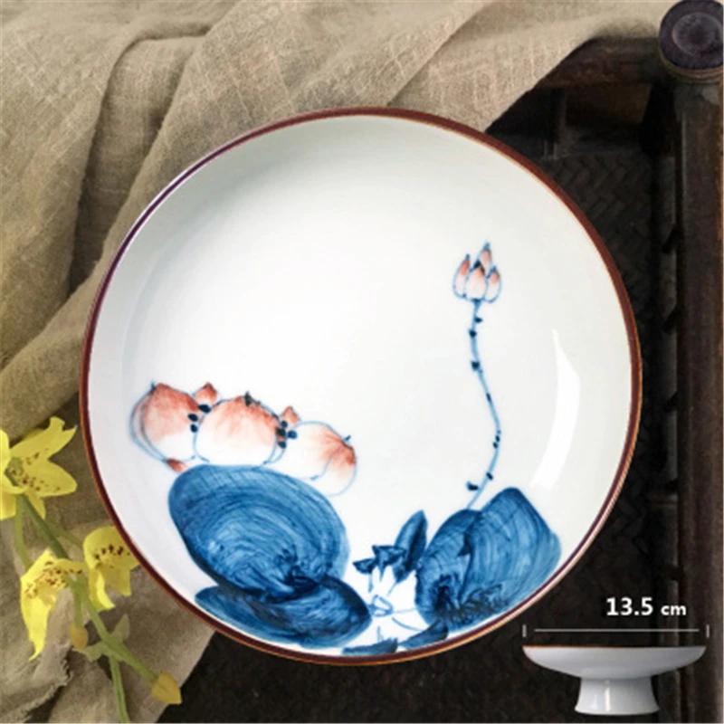 Chinese tea Vintage fruit plate Snack tray High Tea ceremony dish dishes Serving Ceramic high leg dessert tray ceramic plate
Chinese tea Vintage fruit plate Snack tray High Tea ceremony dish dishes Serving Ceramic high leg dessert tray ceramic plate