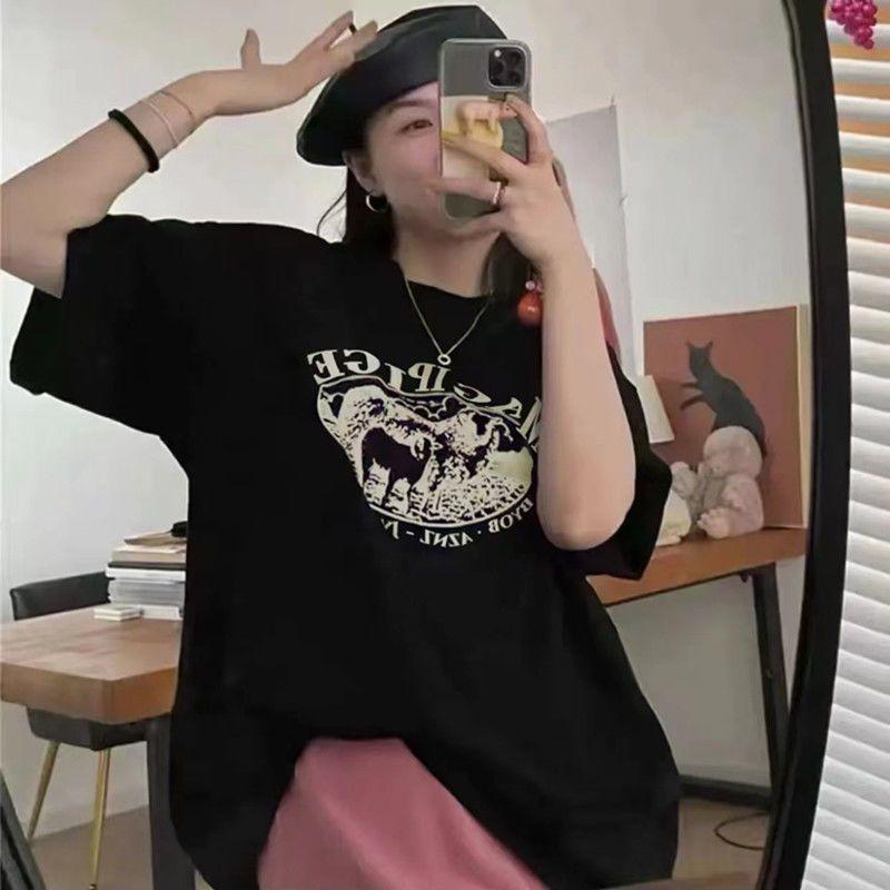 Женский ретро-принт с коротким рукавом, большой размер, пуловер с буквенным принтом, свободный, короткий рукав XS
Женский ретро-принт с коротким рукавом, большой размер, пуловер с буквенным принтом, свободный, короткий рукав XS