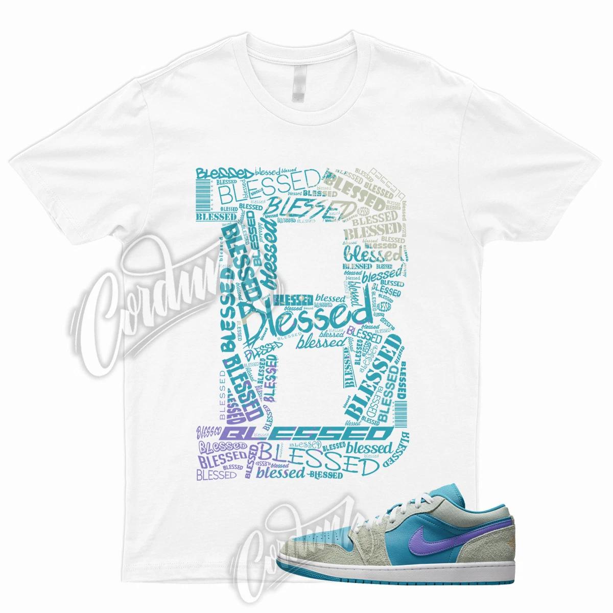 BLESSED T Shirt to Match 1 Low Aquatone Concord Light Bone Celestial Gold White S
BLESSED T Shirt to Match 1 Low Aquatone Concord Light Bone Celestial Gold White S
