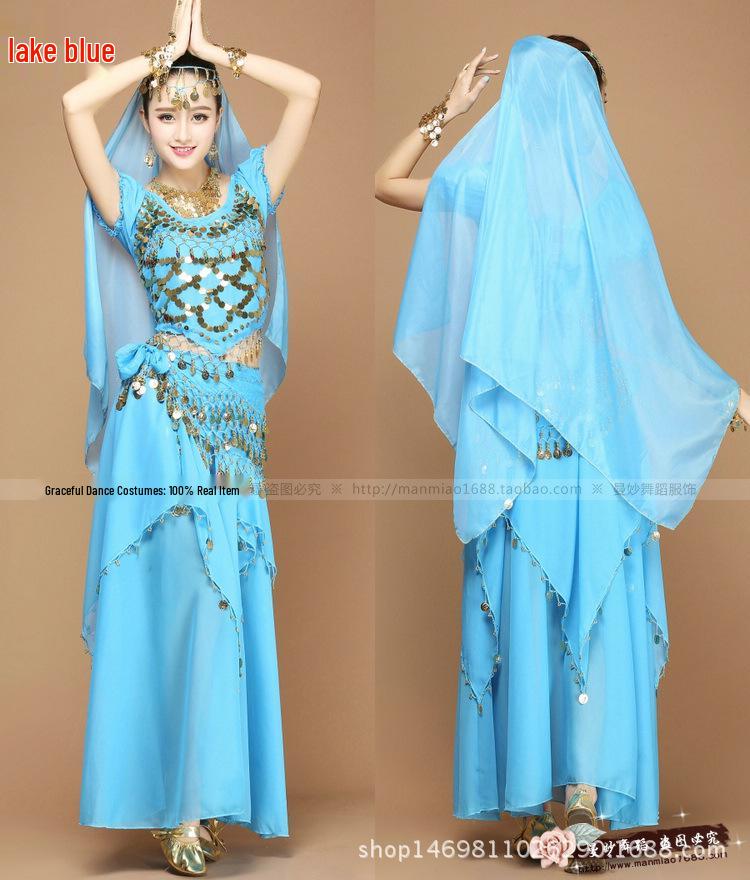 Indian Dance Costumes: Belly Dance Sets with Skirts & Short-Sleeves for Summer Performances Two-Piece Set
Indian Dance Costumes: Belly Dance Sets with Skirts & Short-Sleeves for Summer Performances Two-Piece Set