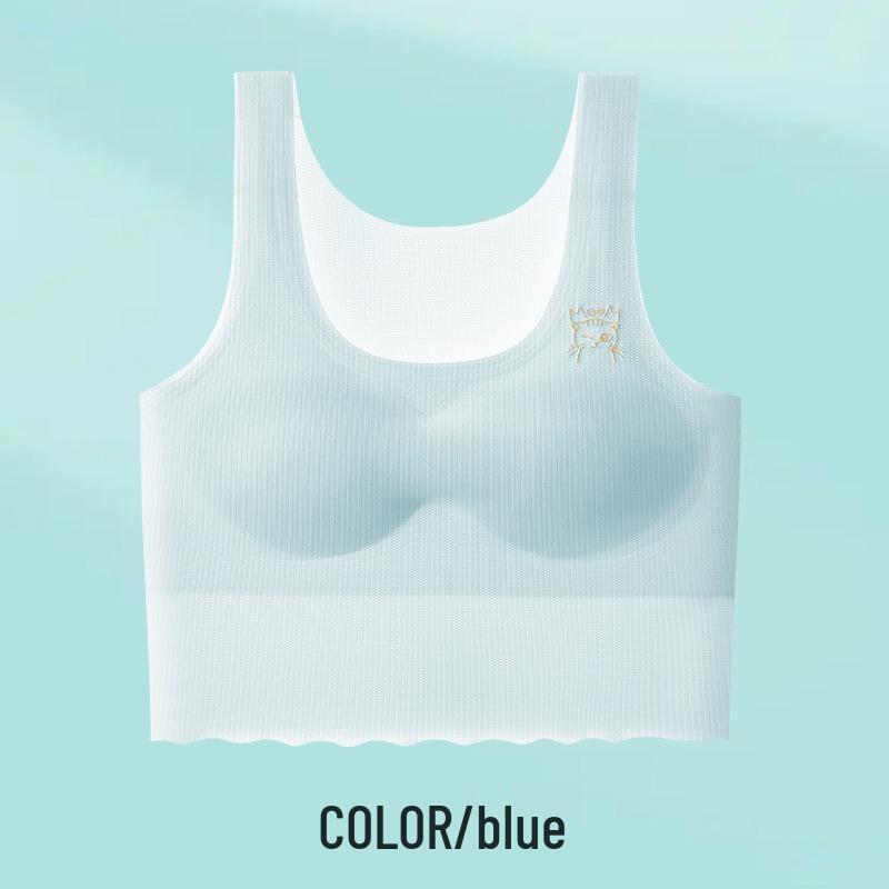 Ice Silk Seamless Antibacterial Bra for Teen Girls Large
Ice Silk Seamless Antibacterial Bra for Teen Girls Large