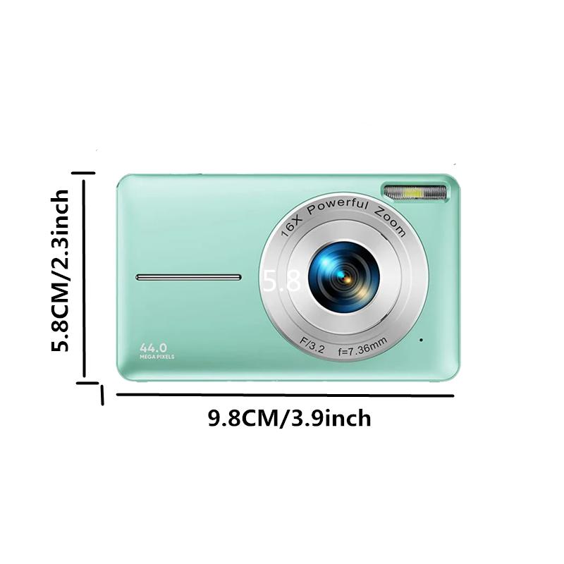 HD 1080P 2.4 inch digital Camera Rechargeable Cameras with 16x Zoom Compact Camera 44MP Cameras for kids Beginner Camera
HD 1080P 2.4 inch digital Camera Rechargeable Cameras with 16x Zoom Compact Camera 44MP Cameras for kids Beginner Camera